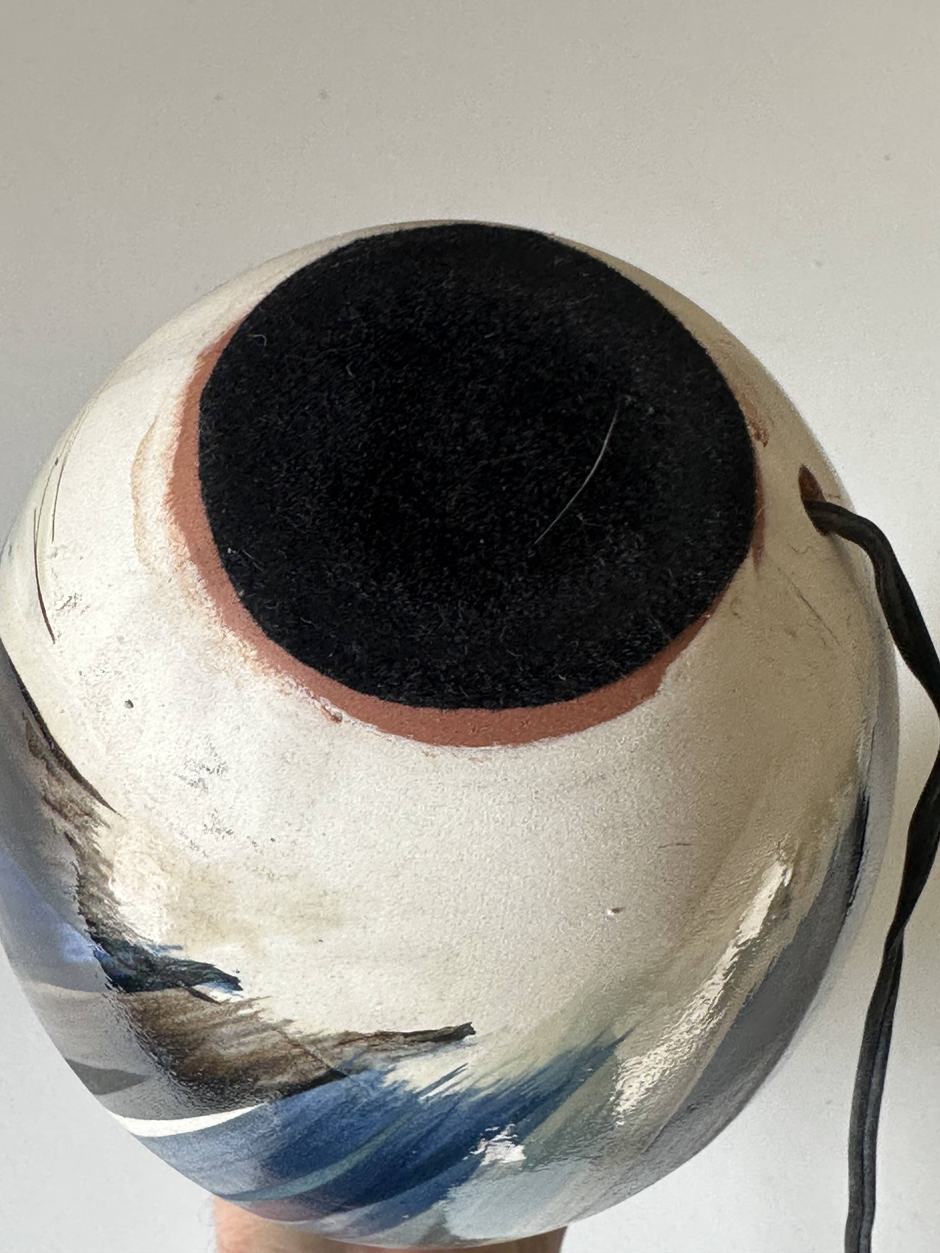 Vintage ceramic terracotta lamp 80s 90s