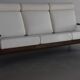 Reupholstered Mid Century Highback Sofa
