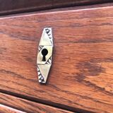 Art deco solid oak chest of drawers