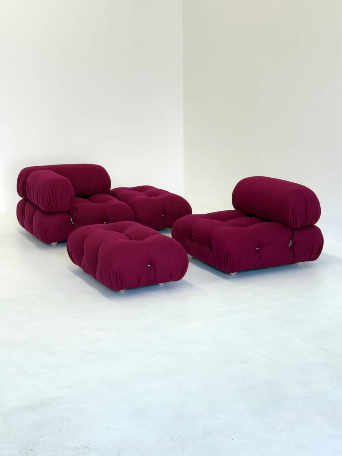 Canapé modulable Camaleonda Bordeaux par Mario Bellini pour B&B Italia