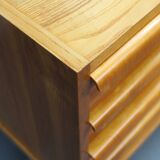 Mid-century teak and maple sideboard, Czechoslovakia, 1960s