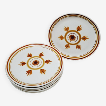 Set of 6 Longchamp stoneware dessert plates