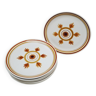 Set of 6 Longchamp stoneware dessert plates