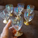 Set of 8 crystal water glasses