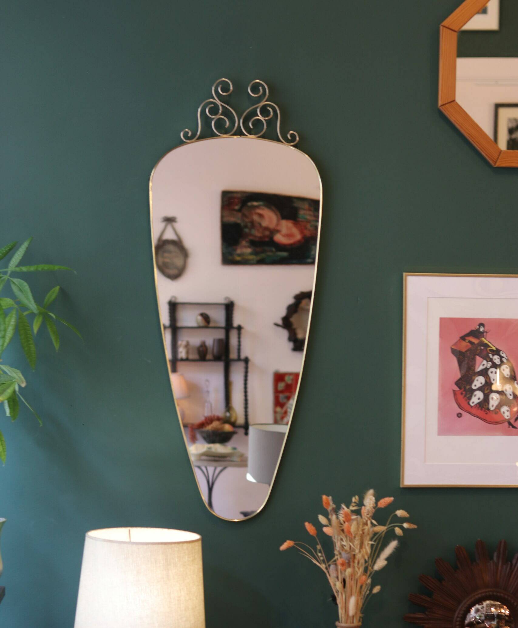 Miroir doré, années 60