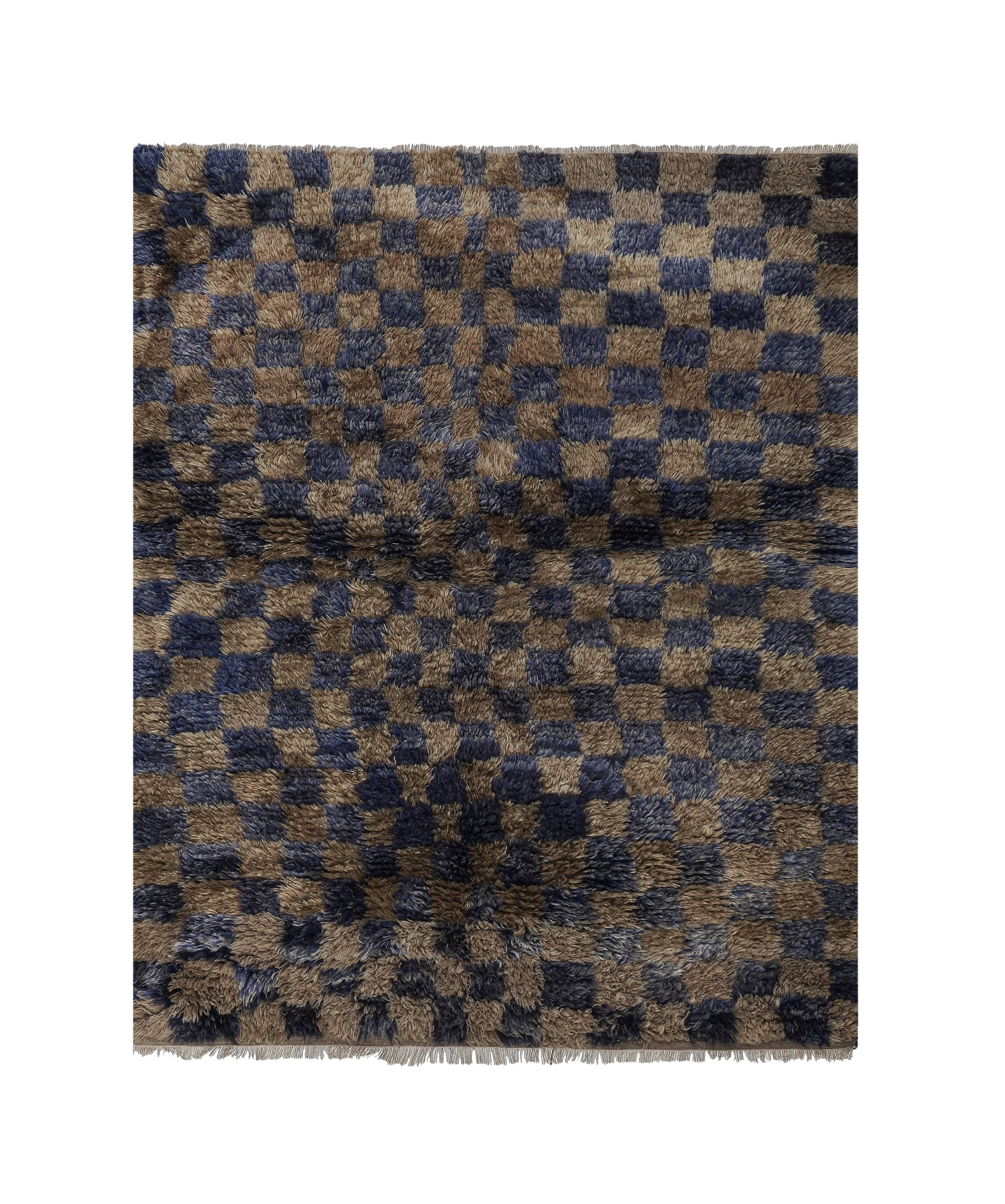 Vintage Turkish Oushak Rug Handwoven 136x179 cm