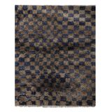 Vintage Turkish Oushak Rug Handwoven 136x179 cm