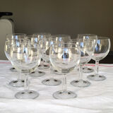 Set of 11 old balloon glasses