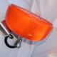 Hanging rises and drops vintage orange opaline
