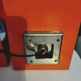 2 vintage orange wall lights