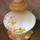 Vintage suspension in iridescent opaline floral – Verrerie de Vianne – Ét