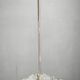 1970s Czech Geometric Pressed Glass and Chrome Cube Pendant Light