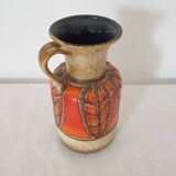 Vintage Jasba ceramic vase with handle - Height 25cm - 70's
