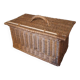Small wicker suitcase basket 1900