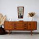 Vintage teak enfilade Beautility | Restored 1960s design