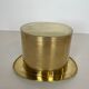 Champagne cooler shaped like a brass top hat.