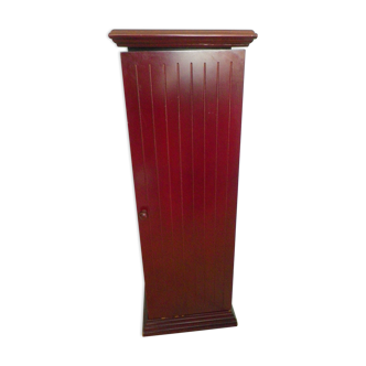 Wooden extra cabinet (selette), 2 interior storage spaces with 6 modular shelves