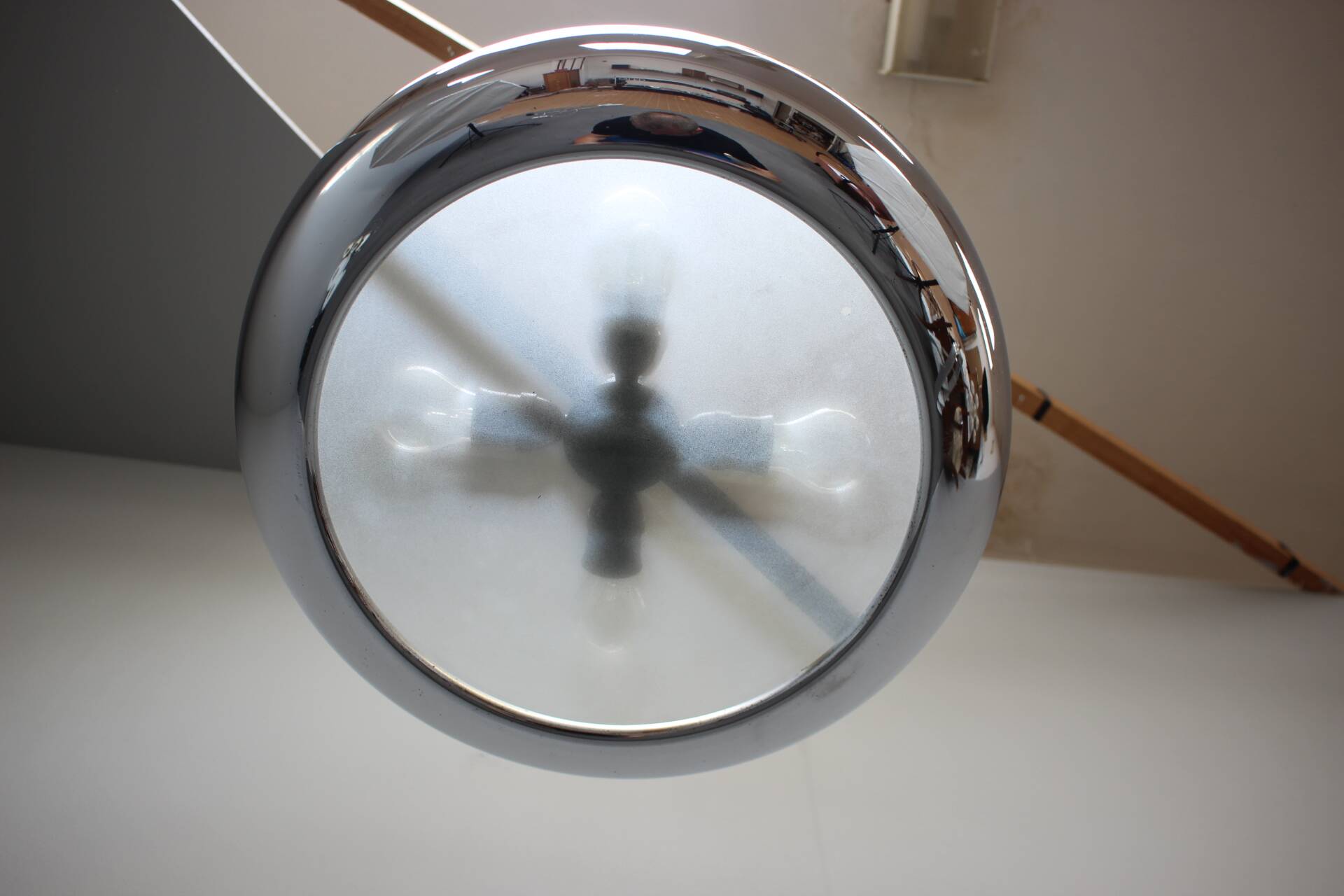 Bauhaus UFO pendant lamp by Josef Hurka for Napako, 1930s
