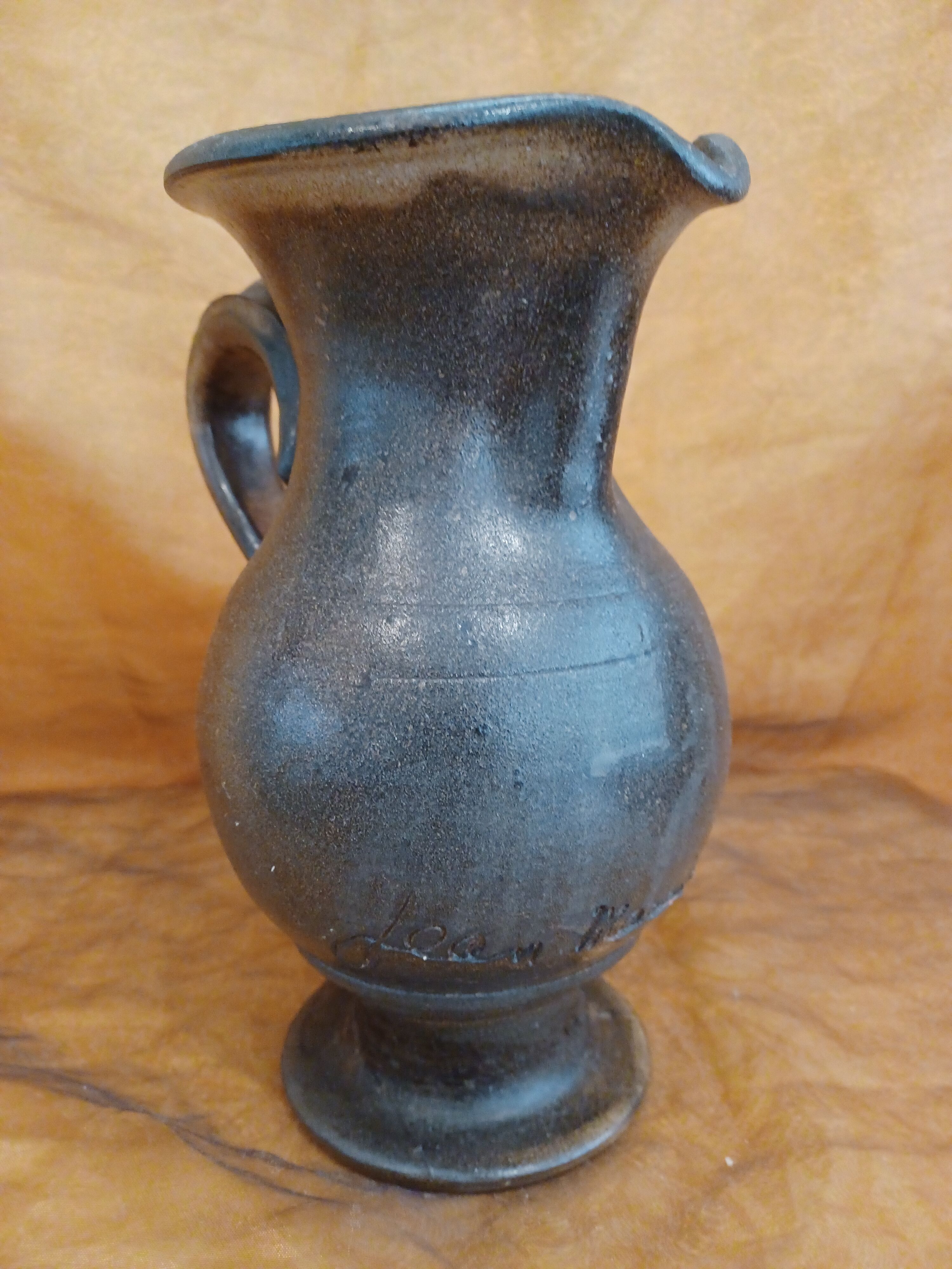 Ceramic jug signed Jean Marais Vallauris