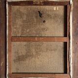 HST painting from the early 20th century "La Sorgue" (Aveyron) signed Chevalier + frame