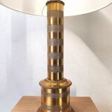 Brass column lamp
