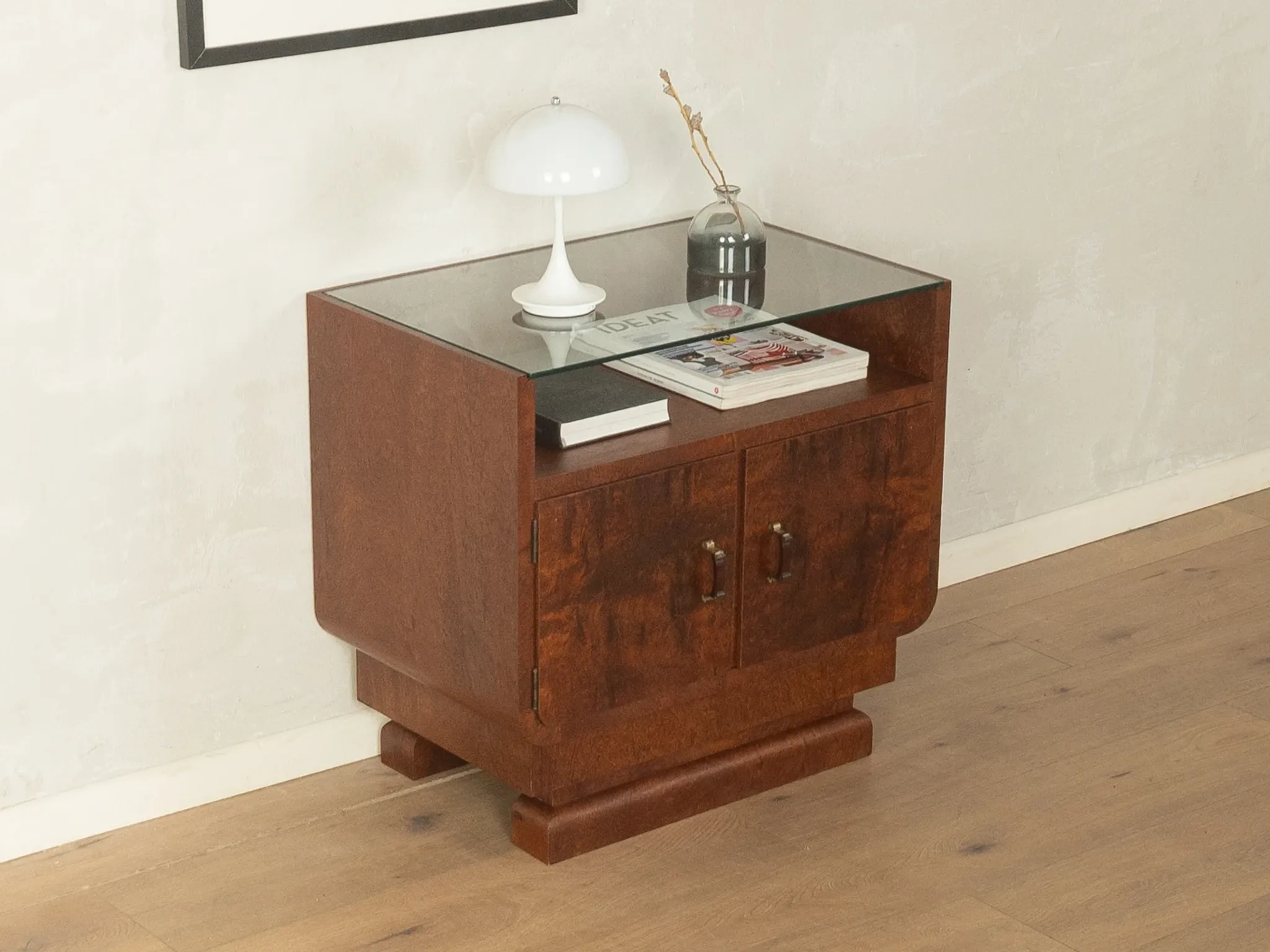 Expressive Art Deco chest of drawers with root wood veneer, Germany, 1930s