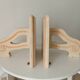 Vintage solid oak wall-mounted console shelf