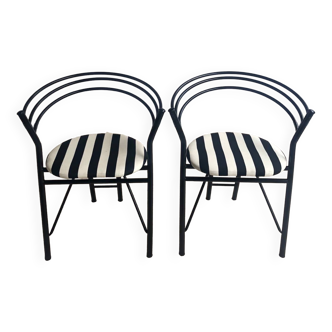 Paire de chaises design des années 90