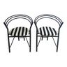 Paire de chaises design des années 90