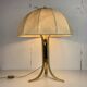 Large ( 65 cm ) midcentury brass space age mushroom table lamp, 1960s