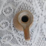 Vase, vintage pitcher Fournier-Demars in ochre ceramic