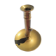 Antique brass candle holder