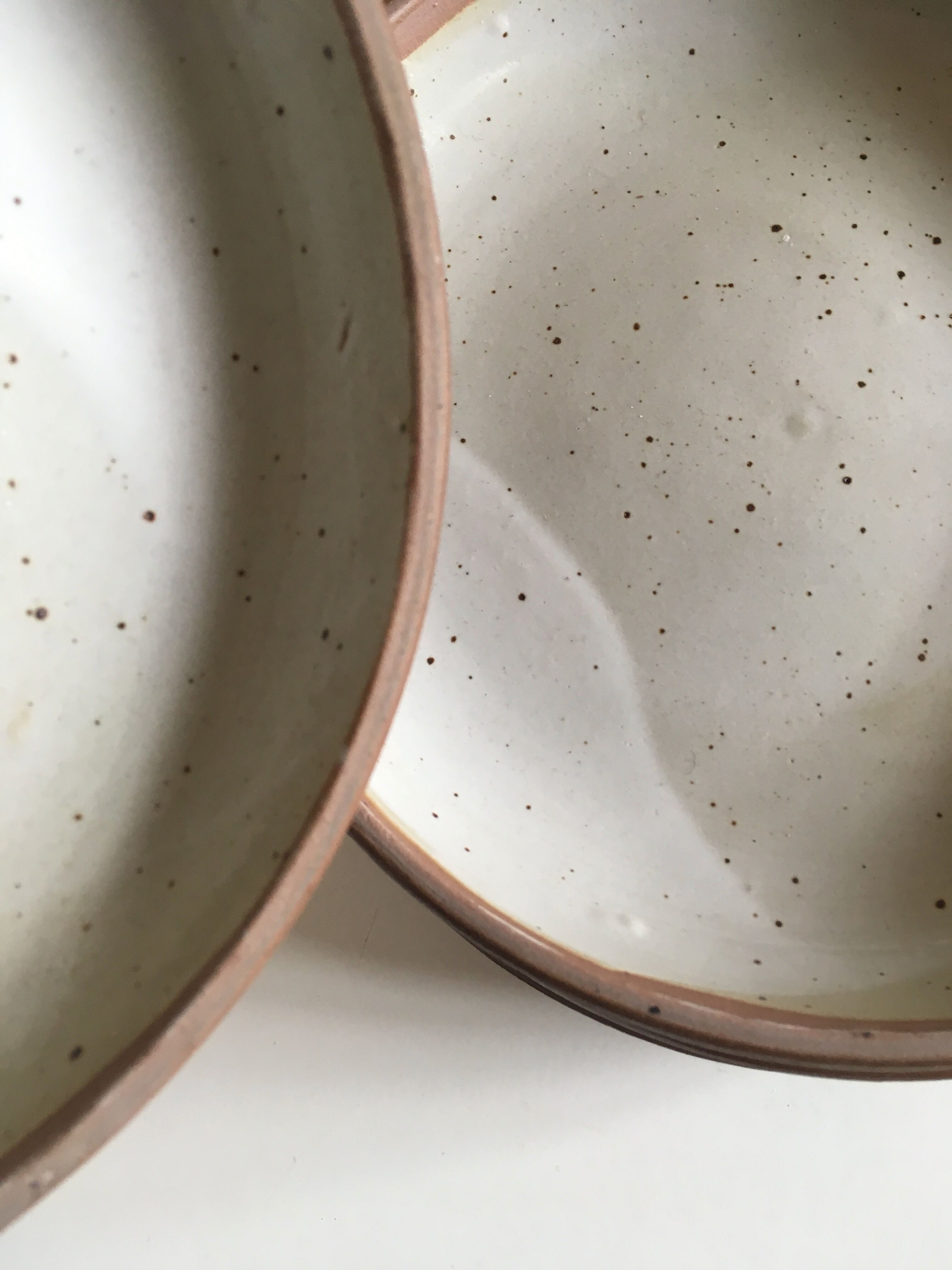 Set of 6 plates cap in potter's sandstone 1970