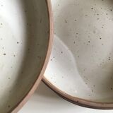 Set of 6 plates cap in potter's sandstone 1970