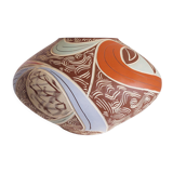 50s pottery vase numbered