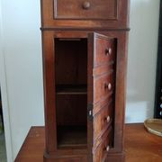 Antique sideboard with 1 drawer and 1 trompe l'oeil drawer door