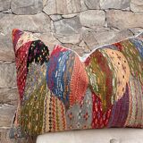 Magnifique coussin Kilim berbère vintage du Maroc