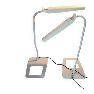 Pair of Cobra architect lamps by Philippe Michel for Manade, 1980.