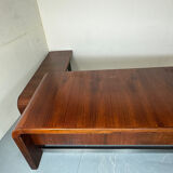 Vintage Danish design mid century wood steel Sibast executive desk