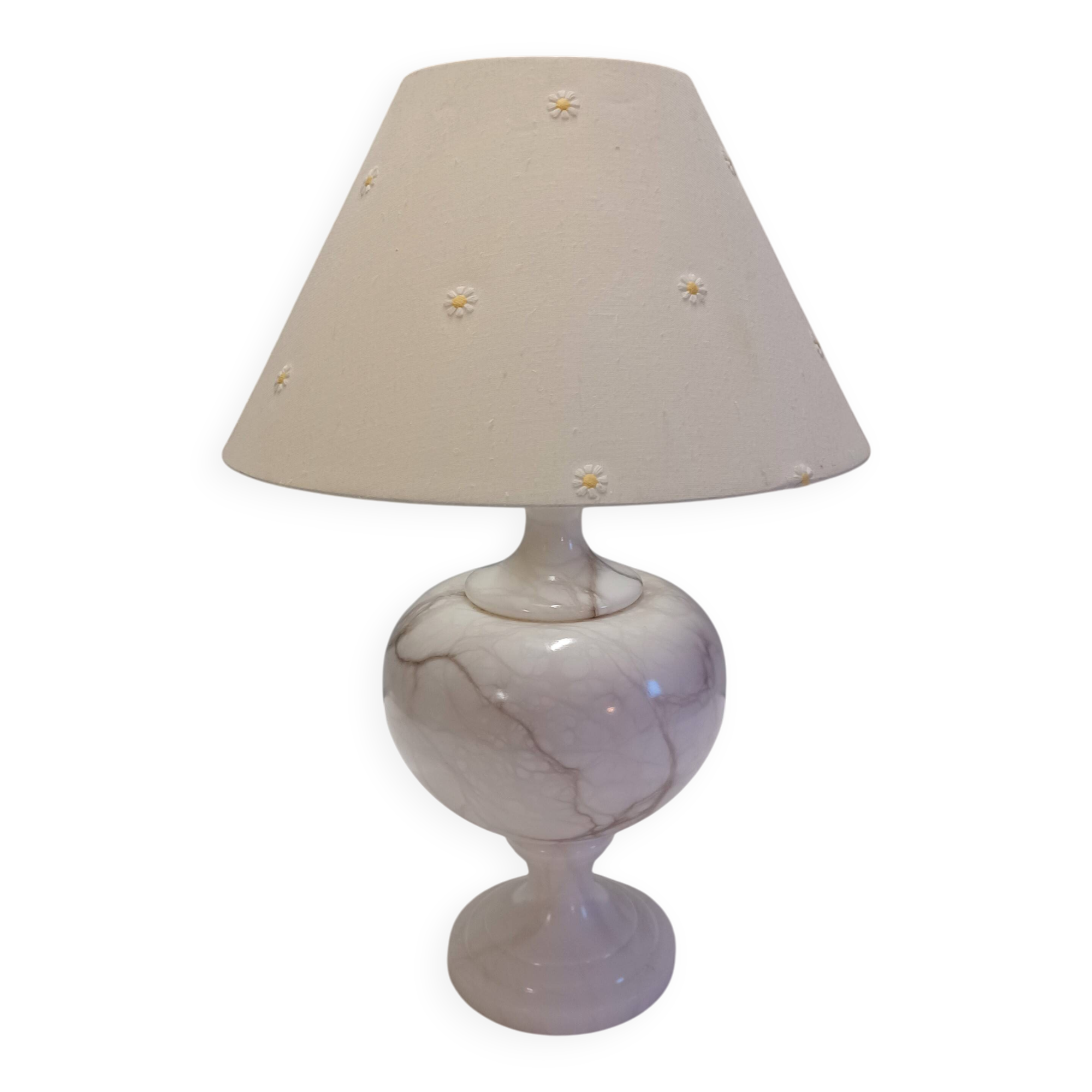 Vintage table lamp - Marble / onyx base - 1960