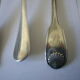 Silver metal coffee spoons