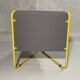 Modular tubular bench in yellow & grey fabric