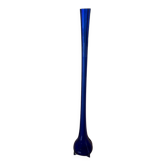 Vase sculpturale vintage en verre bleu cobalt