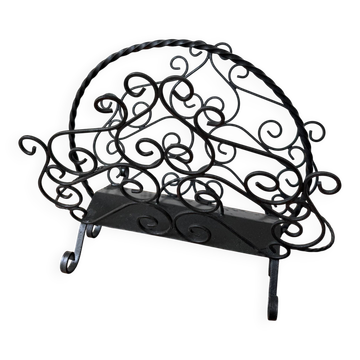 Wrought iron magazine rack