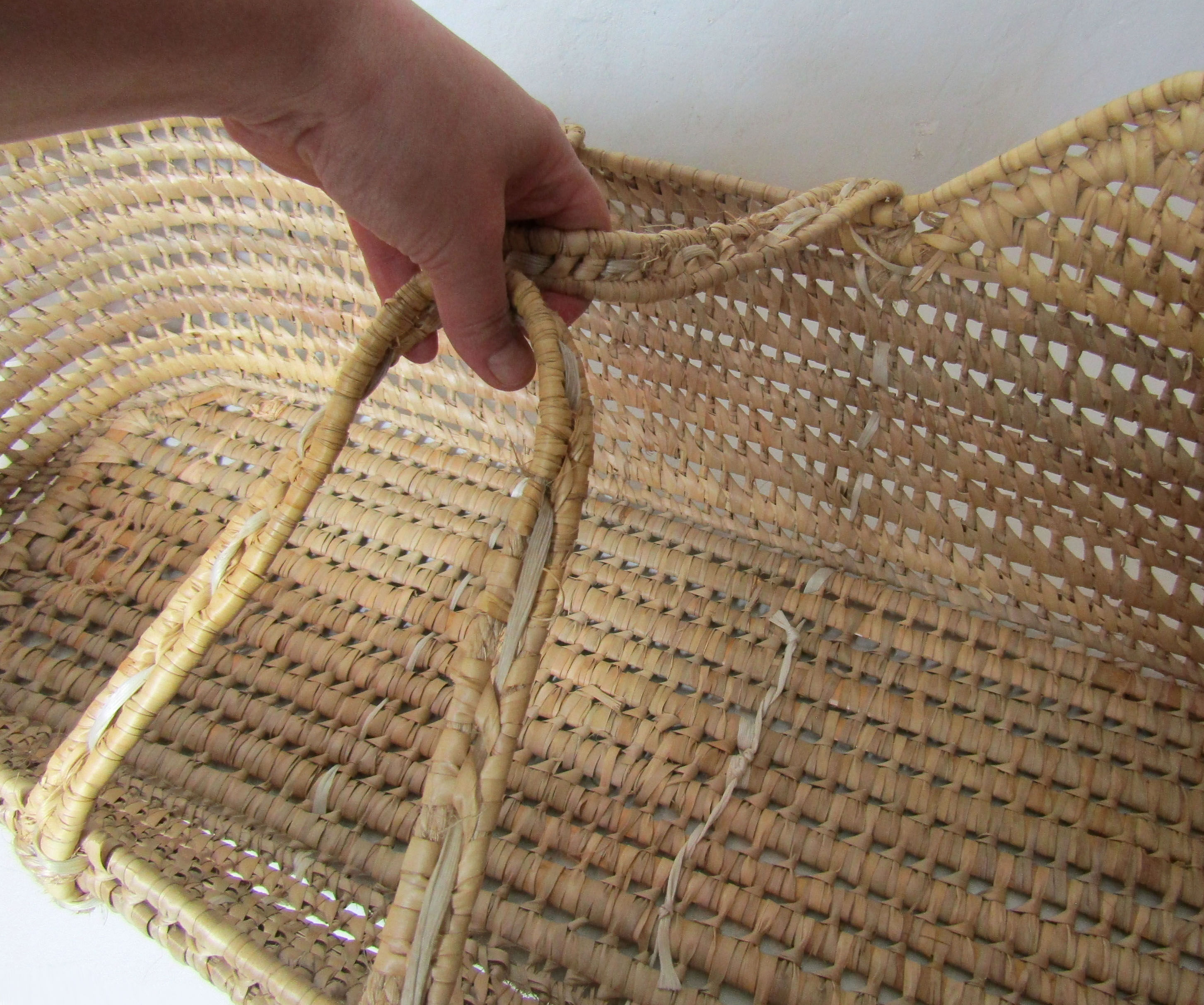 Old rattan baby cuff