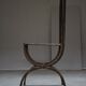Chaise acier oxydé modèle unique style fin 19ème siècle