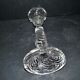Portieux candlestick draped in moulded glass h22cm