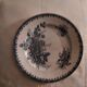 Lot 2 assiettes plates terre de fer