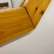 Large octagonal pine mirror, Scandinavian, 1980.