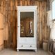 Antique white mirrored wardrobe (renovated)